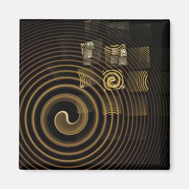 Hypnosis Abstract Art Square Magnet (Front)