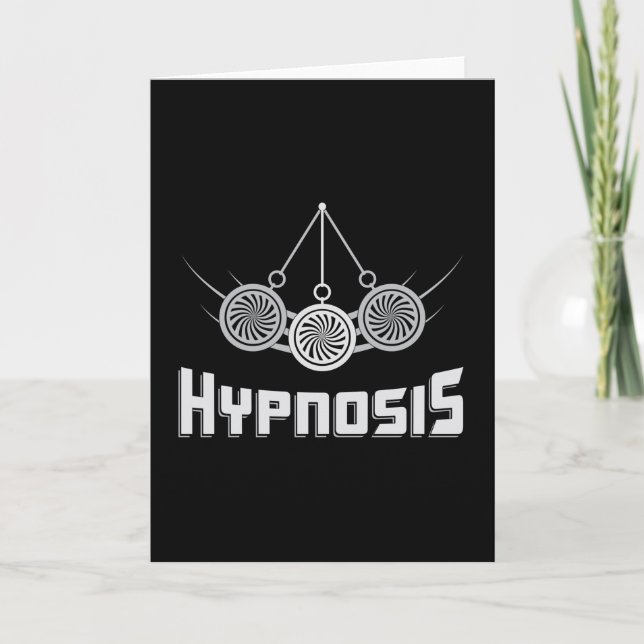Hypnosis Hypnotic Best Hypnotist Hypnotizer Gift Card (Front)