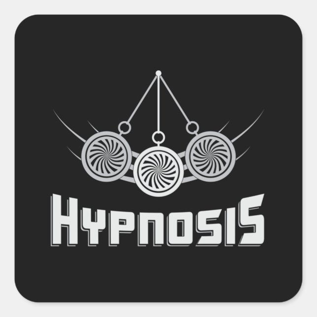 Hypnosis Hypnotic Best Hypnotist Hypnotizer Gift Square Sticker (Front)
