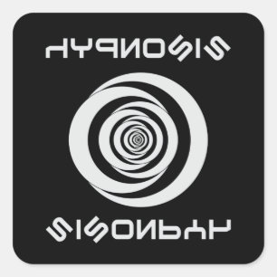 Hypnosis Hypnotizer Hypnotist Hypnotic Funny Gift Square Sticker