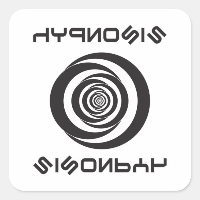 Hypnosis Hypnotizer Hypnotist Hypnotic Gift Idea Square Sticker (Front)