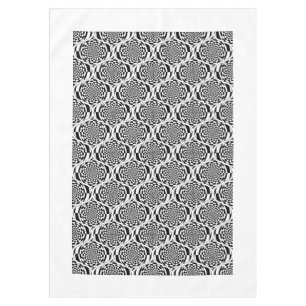 Hypnosis Pattern black white + your ideas Tablecloth