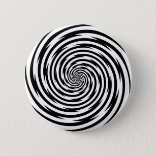 Hypnosis Spiral 6 Cm Round Badge