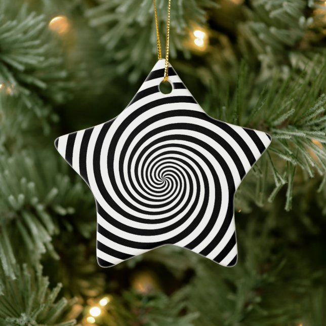 Hypnosis Spiral Star Shape Ceramic Tree Decoration (Tree)