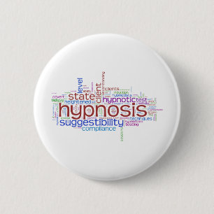 Hypnosis Word Art 6 Cm Round Badge