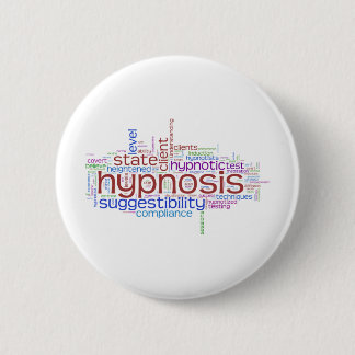 Hypnosis Word Art 6 Cm Round Badge