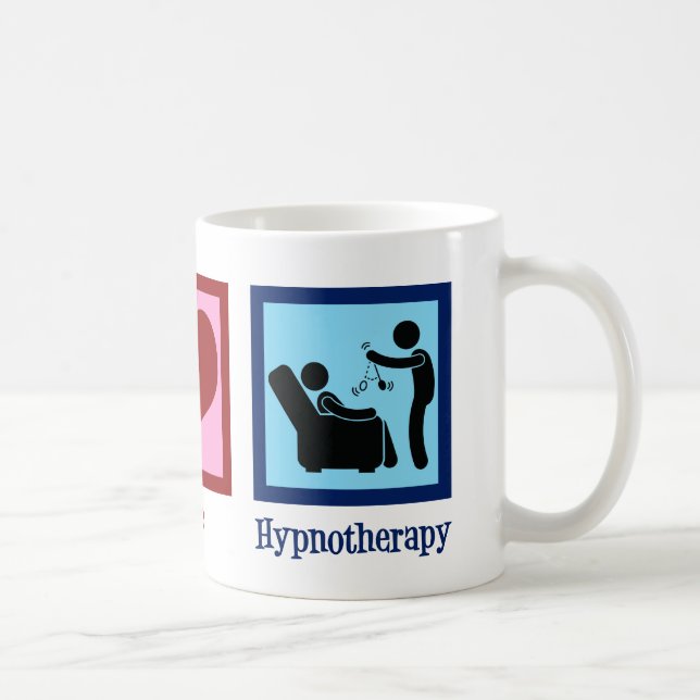 Hypnotherapist Peace Love Hypnotherapy Coffee Mug (Right)