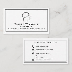 Hypnotherapy Psychiatrist Psychologist Mindfulness Business Card