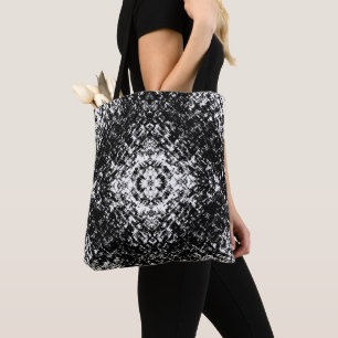 Hypnotic Abstract Black And White Modern Art Tote Bag
