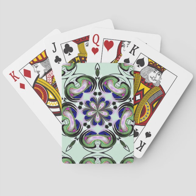 Hypnotic Abstract Colour Playing Cards (Back)