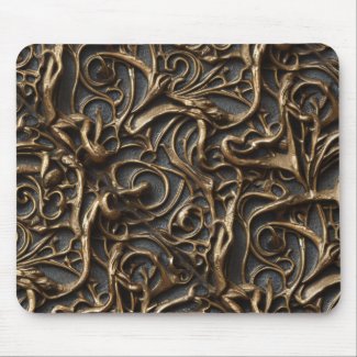 Hypnotic Abstract Liquid Gold Metal Design Patter