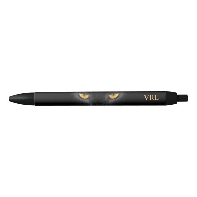Hypnotic Black Cat Eyes Ink Pen (Front)