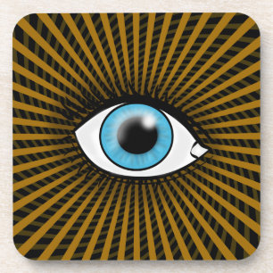 Hypnotic Blue Eye Coaster
