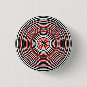 Hypnotic Circles 3 Cm Round Badge