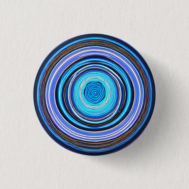 Hypnotic Circles 3 Cm Round Badge (Front)