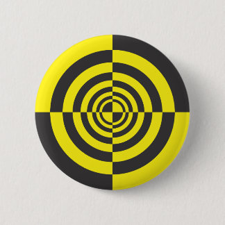 Hypnotic circles 6 cm round badge