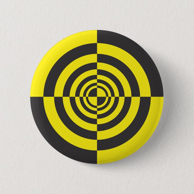 Hypnotic circles 6 cm round badge (Front)