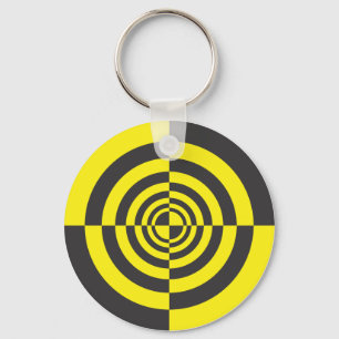 Hypnotic circles key ring