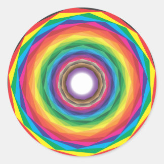 hypnotic colour swatches classic round sticker