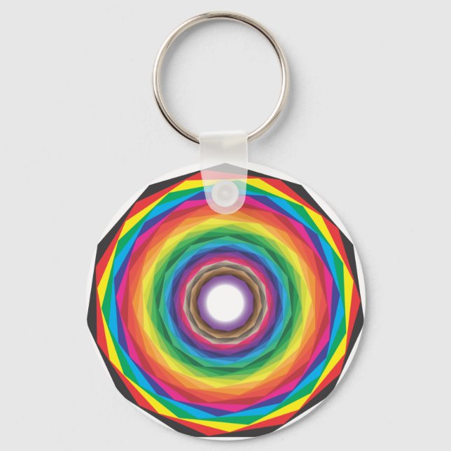 hypnotic colour swatches key ring (Front)