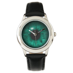 Hypnotic Deep Aqua Marine Green Eye Retina Watch