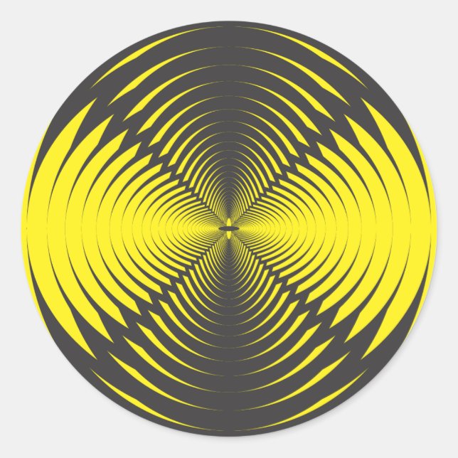 Hypnotic disc classic round sticker (Front)