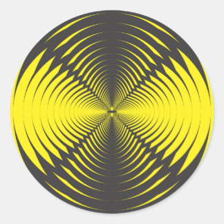 Hypnotic disc classic round sticker