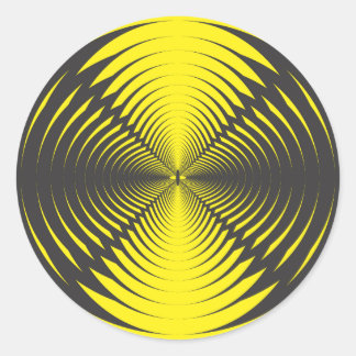 Hypnotic disc classic round sticker