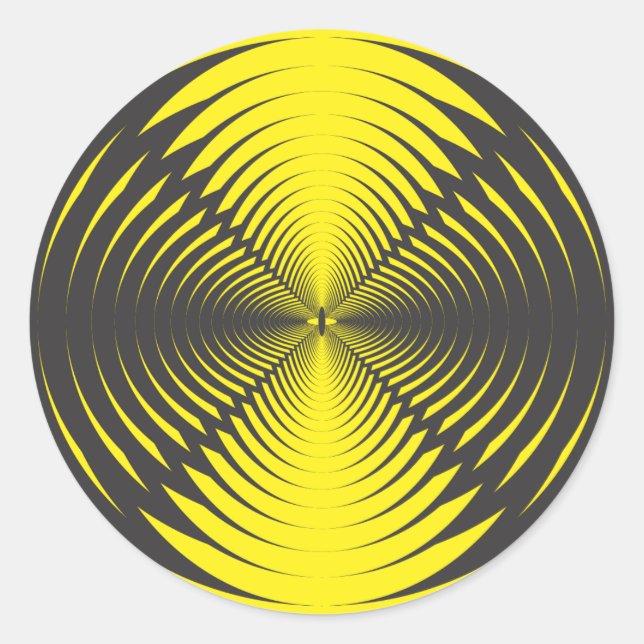Hypnotic disc classic round sticker (Front)