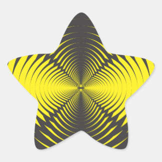 Hypnotic disc star sticker