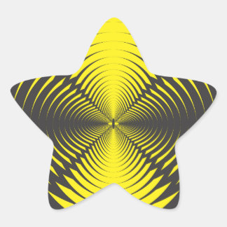 Hypnotic disc star sticker