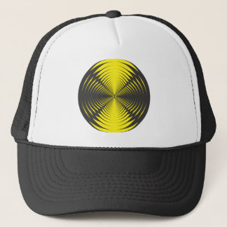 Hypnotic disc trucker hat