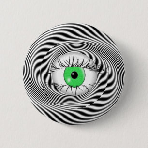 HYPNOTIC EYE - HYPNOTIST 6 CM ROUND BADGE