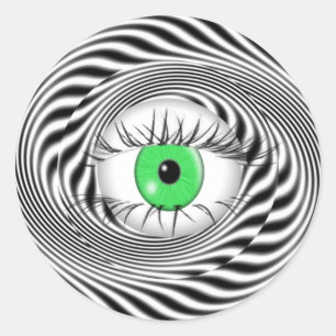 HYPNOTIC EYE - HYPNOTIST CLASSIC ROUND STICKER