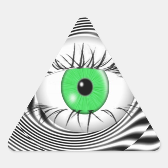 HYPNOTIC EYE - HYPNOTIST TRIANGLE STICKER (Front)