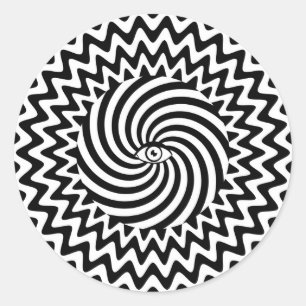Hypnotic eye sticker