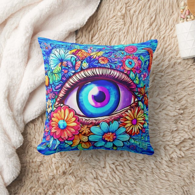 Hypnotic Floral Eye Cushion (Blanket)
