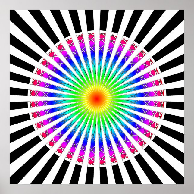Hypnotic Flower Poster (Front)