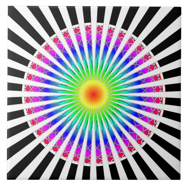 Hypnotic Flower Tile (Front)