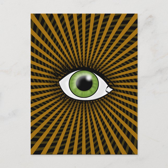 Hypnotic Green Eye Postcard (Front)