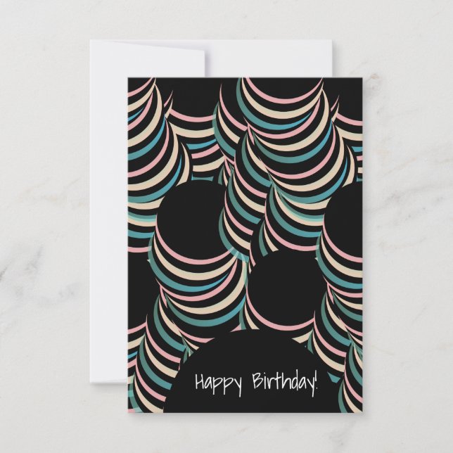 Hypnotic Happy Birthday Any Occassion Card (Front)