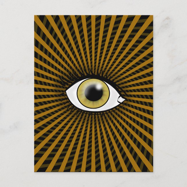 Hypnotic Hazel Eye Postcard (Front)