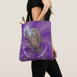 Hypnotic Incredible Discount Funny Armadillo Tote Bag