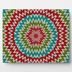 Hypnotic mandalaic flower plaque