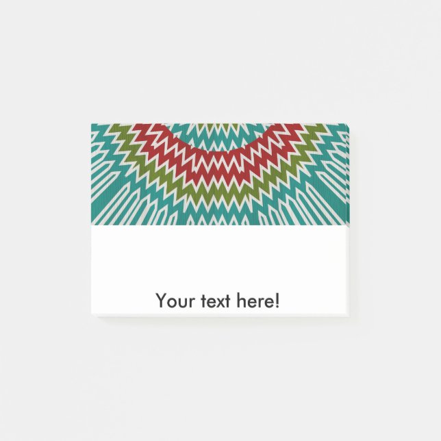 Hypnotic mandalaic flower post-it notes (Front)