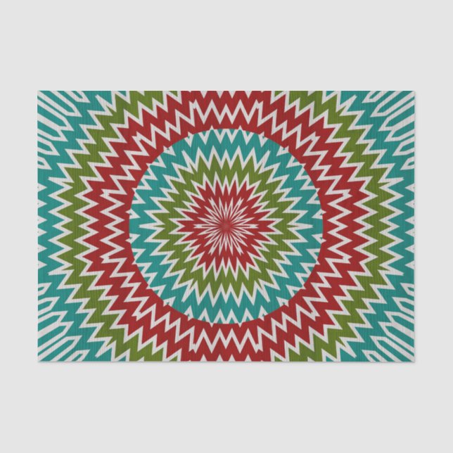 Hypnotic mandalaic flower tissue paper (Front)