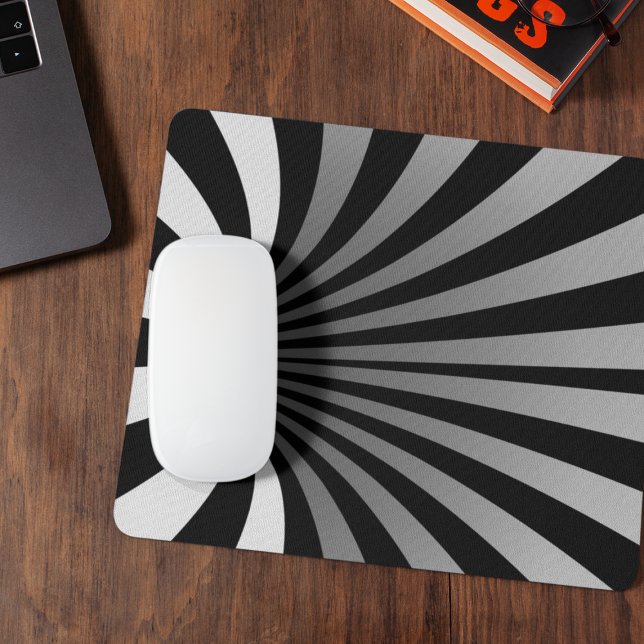 Hypnotic Optical Illusion Curved Spiral Mouse Mat (Creator Uploaded)