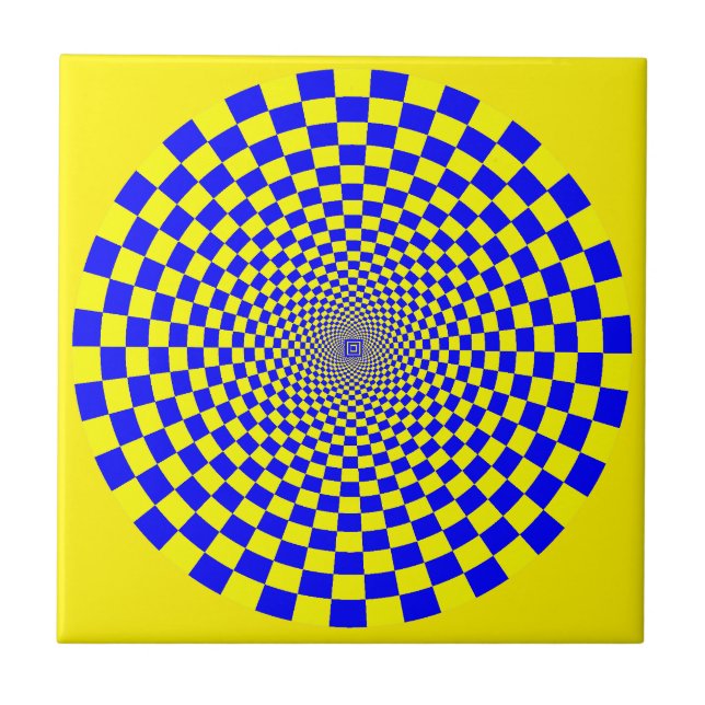 Hypnotic Optical Illusion Tile (Front)