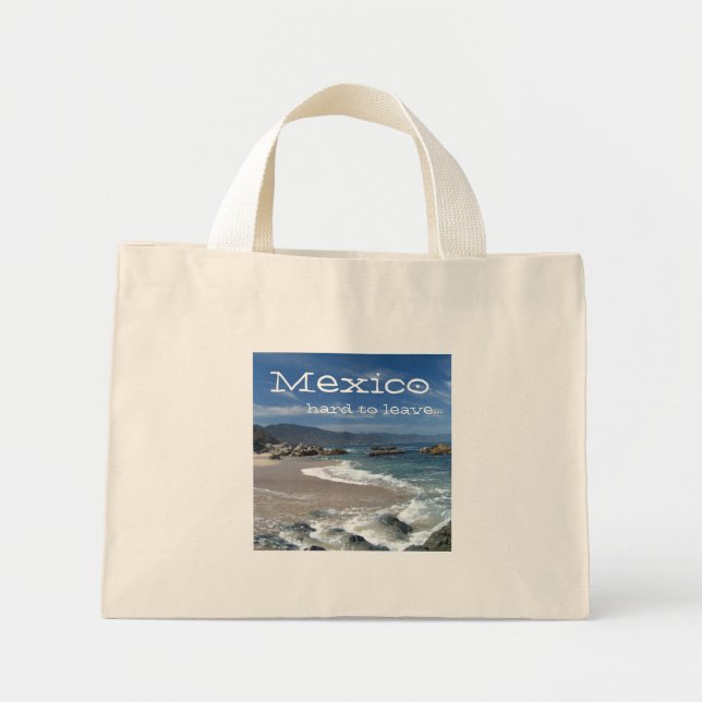 Hypnotic Pacific; Mexico Souvenir Mini Tote Bag (Front)