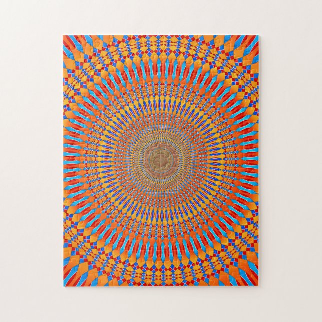 Hypnotic Radial Pattern Jigsaw Puzzle (Vertical)